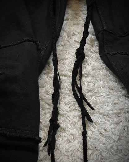 IfSixWasNine Zebra Lace Up Slim Bootcut Pants