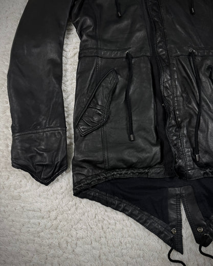 Buffalo Bobs Fur Hood Leather Parka