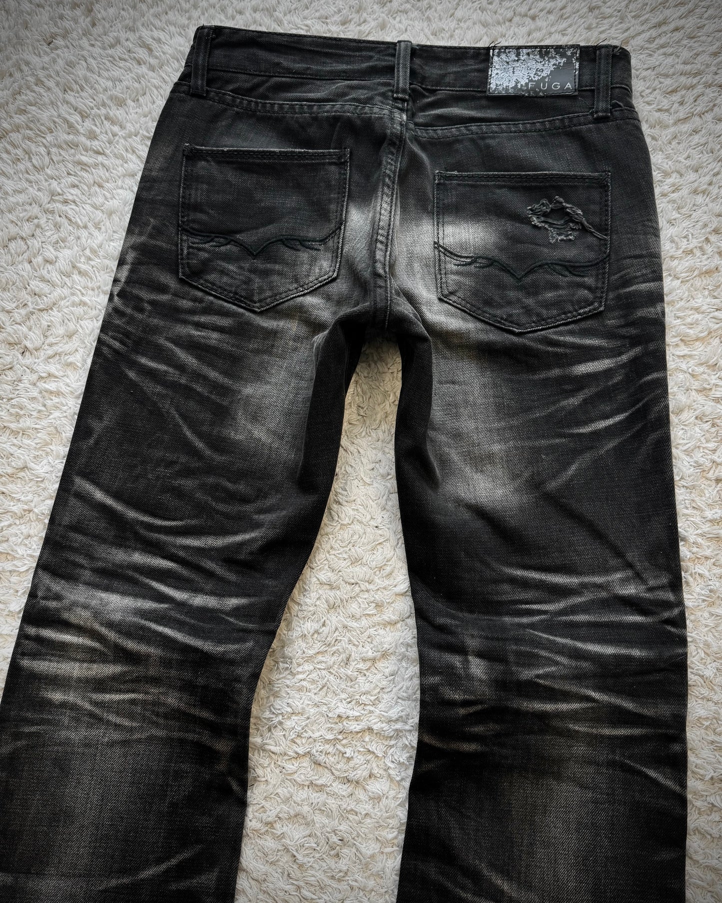 Fuga Clawmarks Washed Bootcut Jeans