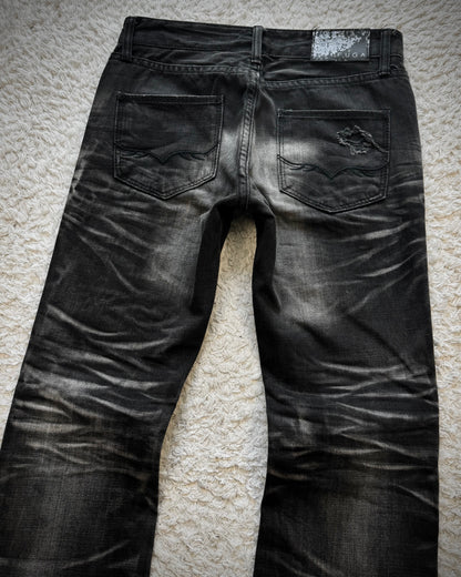 Fuga Clawmarks Washed Bootcut Jeans