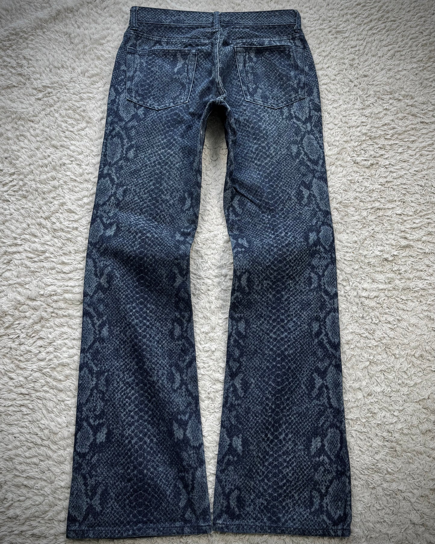 Mossimo Python Pattern Flared Jeans
