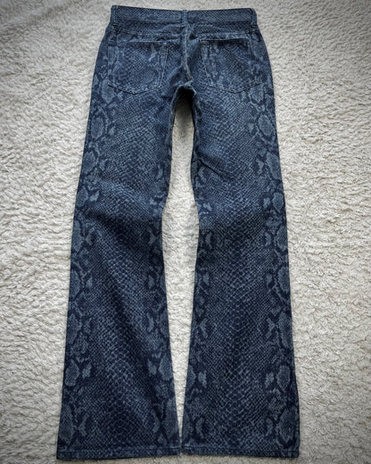 Mossimo Python Pattern Flared Jeans