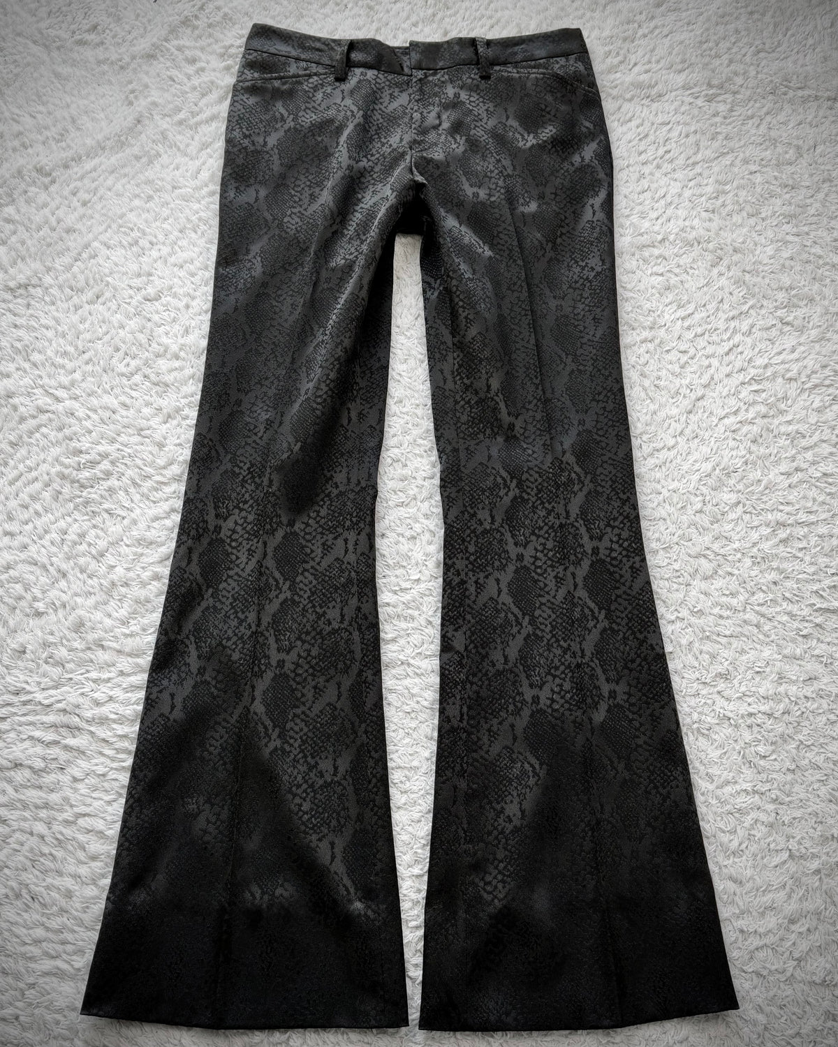 5351 Pour Les Hommes Python Luster Flared Dress Pants