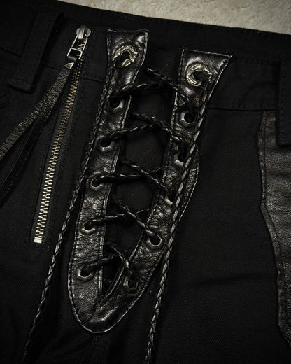 14th Addiction “Outrider 02” Lace Up Bootcut Pants
