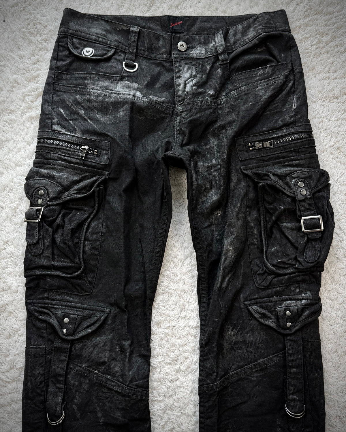 Jack Rose Waxed Gas Mask Cargo Pants
