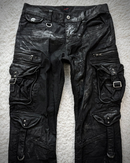 Jack Rose Waxed Gas Mask Cargo Pants