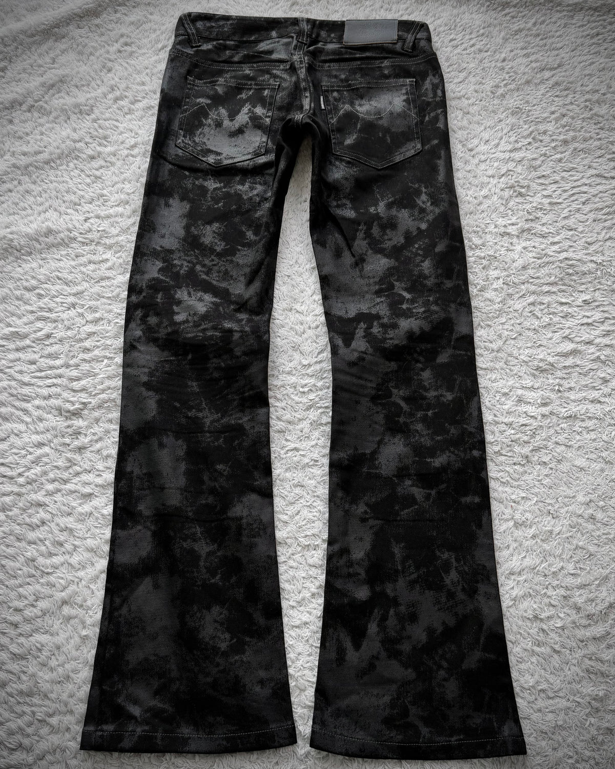 Tornado Mart Waxed Flared Jeans