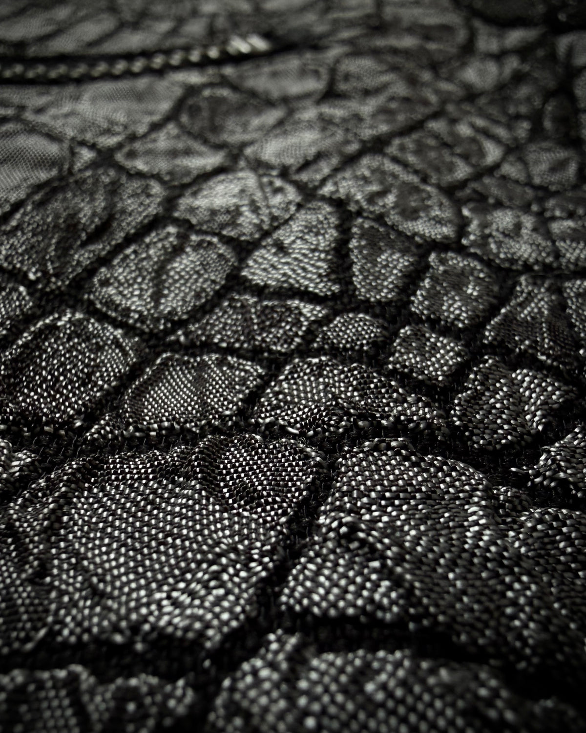 Tornado Mart Crocodile Woven Double Zip Jacket