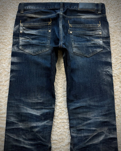 Tornado Mart Ocean Washed Spiral Slim Jeans