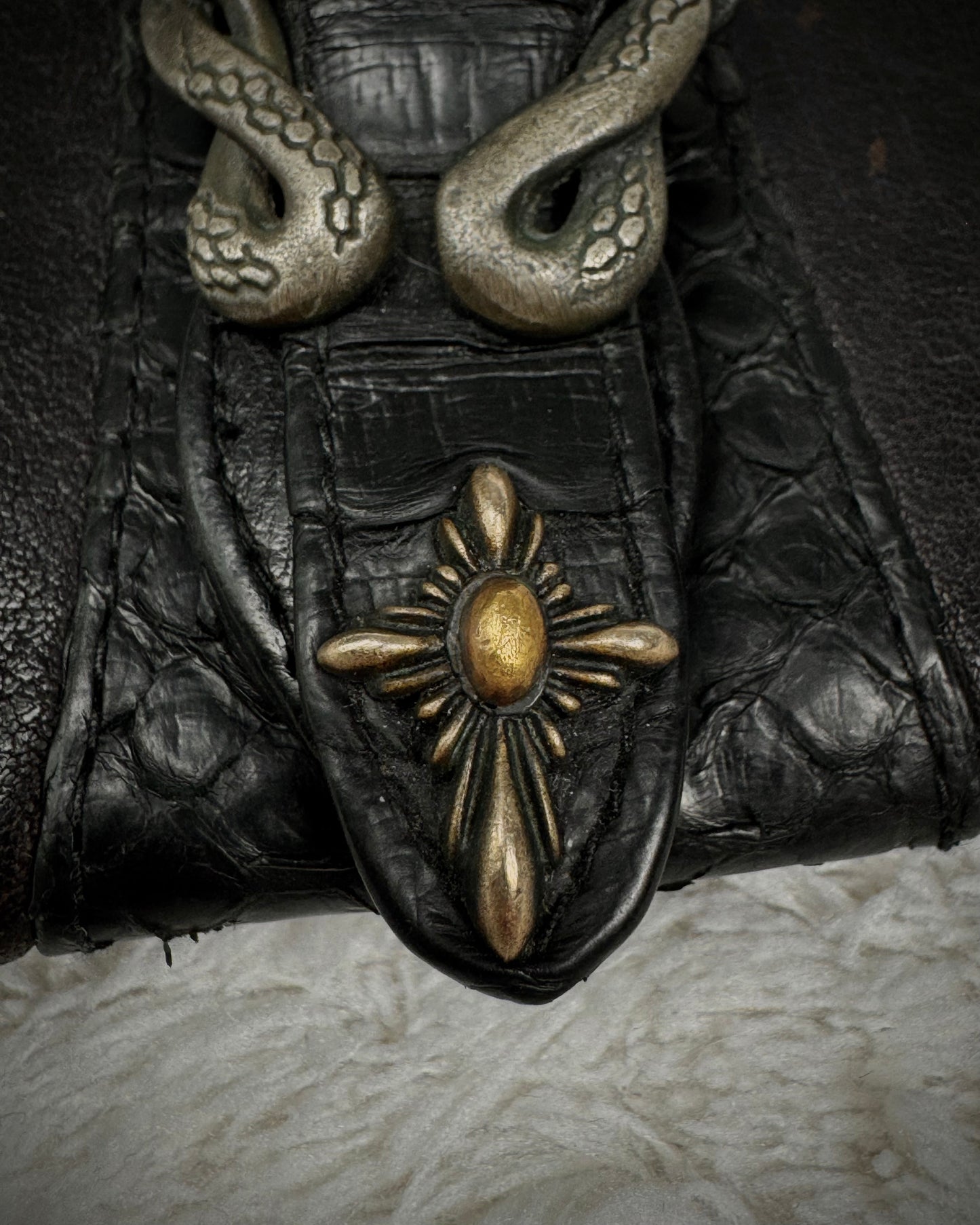 14th Addiction Python Studded Wallet