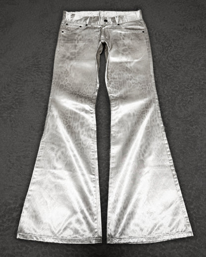 Tornado Mart Leopard Luster Flared Pants