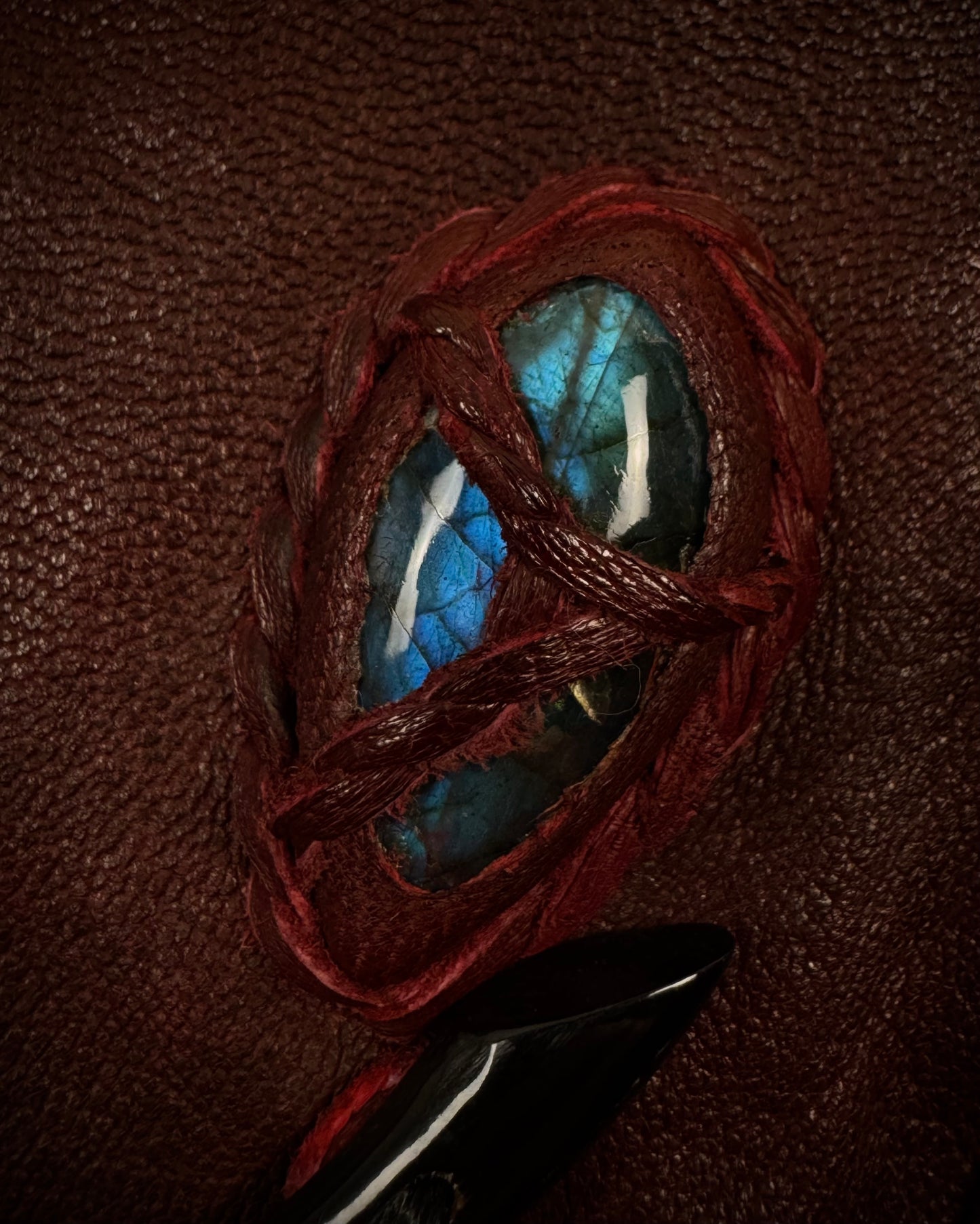 14th Addiction Bordeaux Beat It Leather Jacket