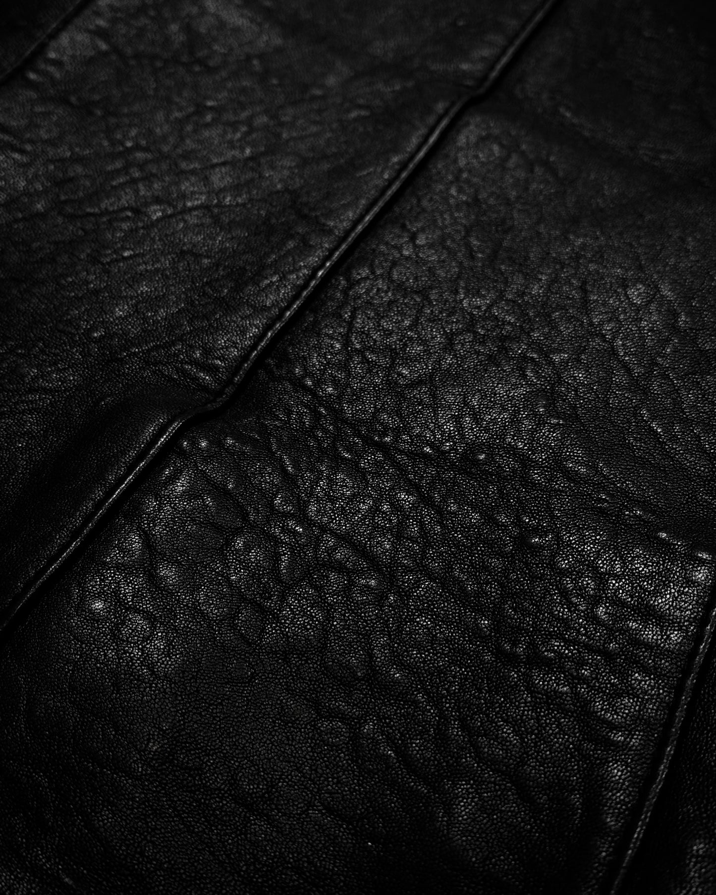 CAV-000 Hooded Textured Leather Jacket