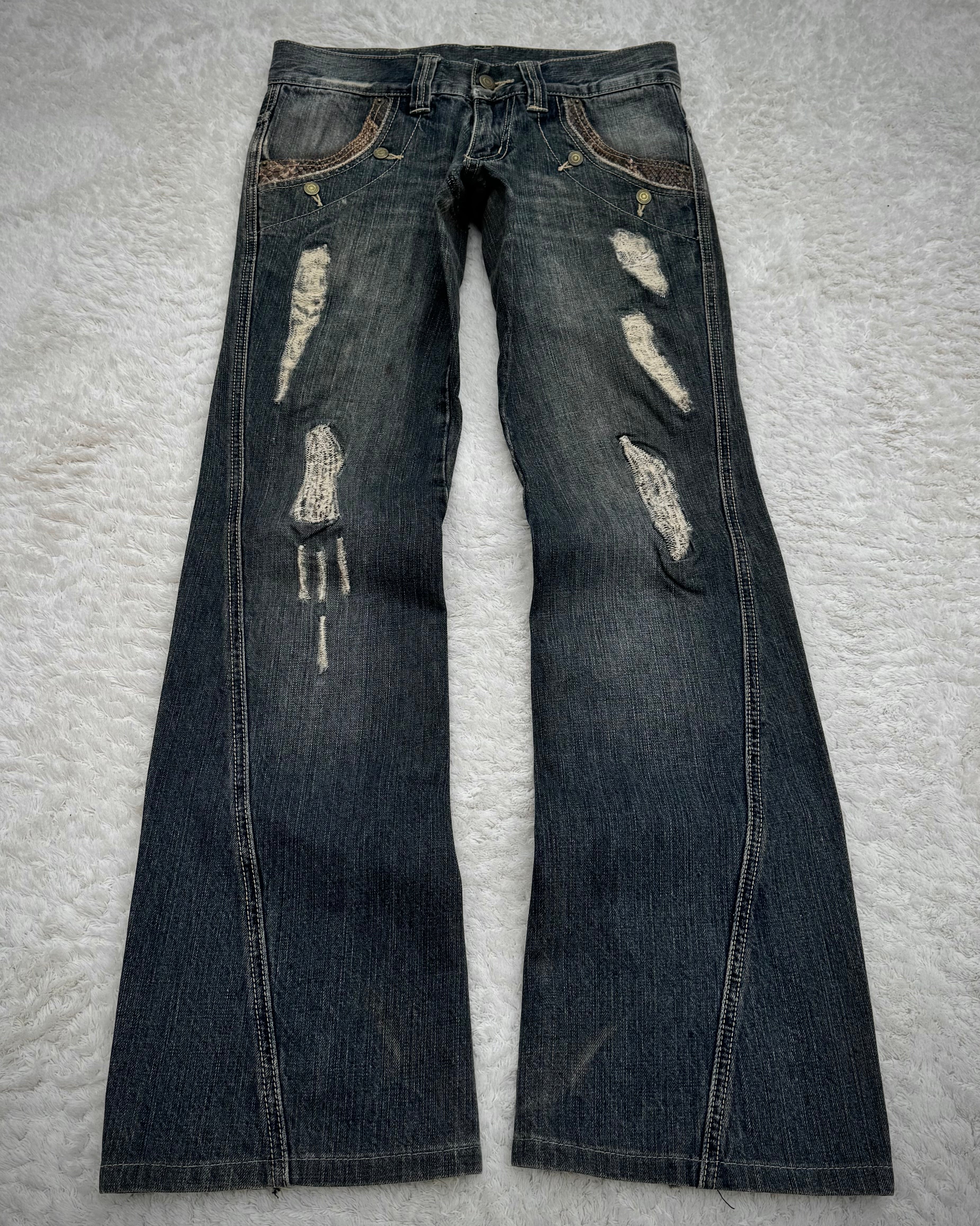 パンツ TORNAD MART / denim flair pants Japanese Brand Tornado Mart Lace up Flared Trouser Size 31