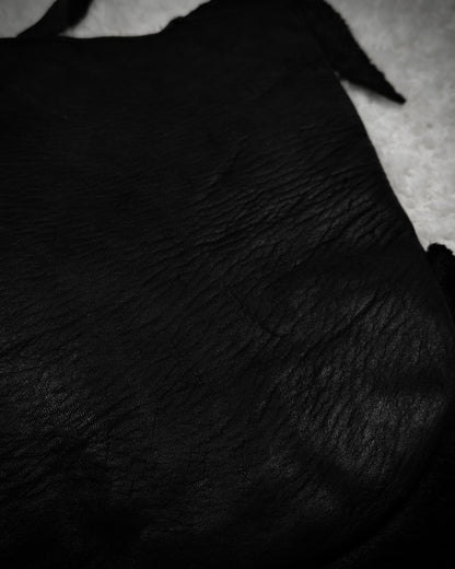 Raw Cut Crocodile Leather Shoulder Bag