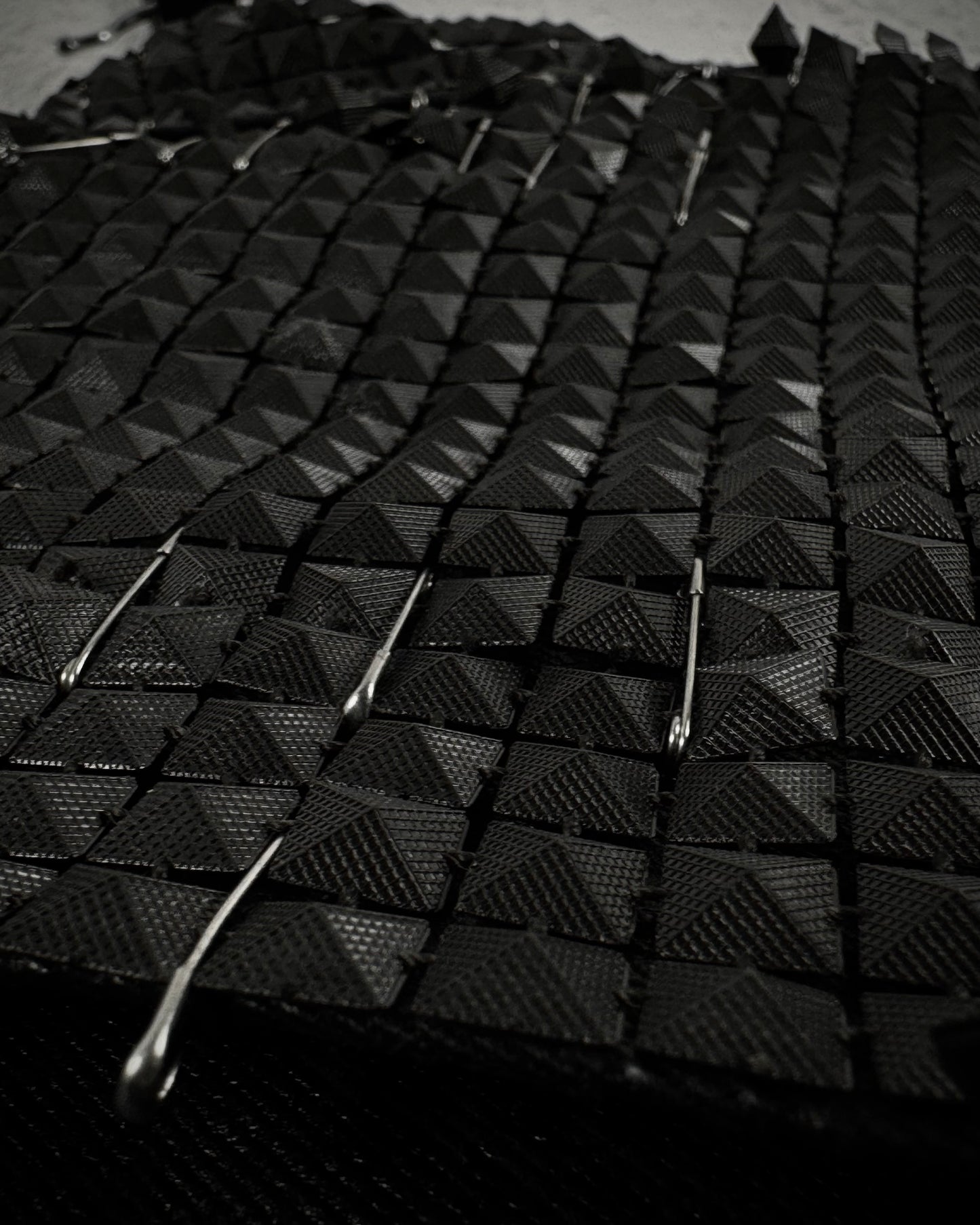 By The R Python Waxed Armor Studded Biker Jacket