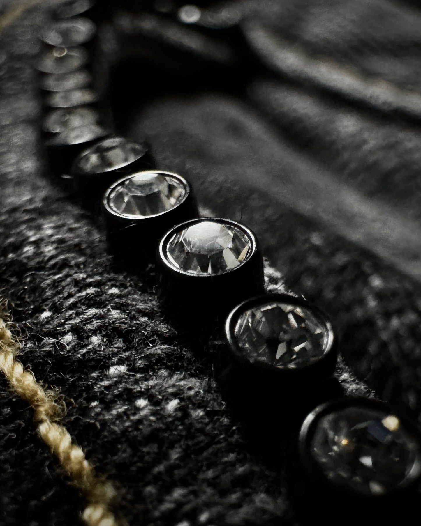 RuJeans Crystal Detailed Flared Jeans