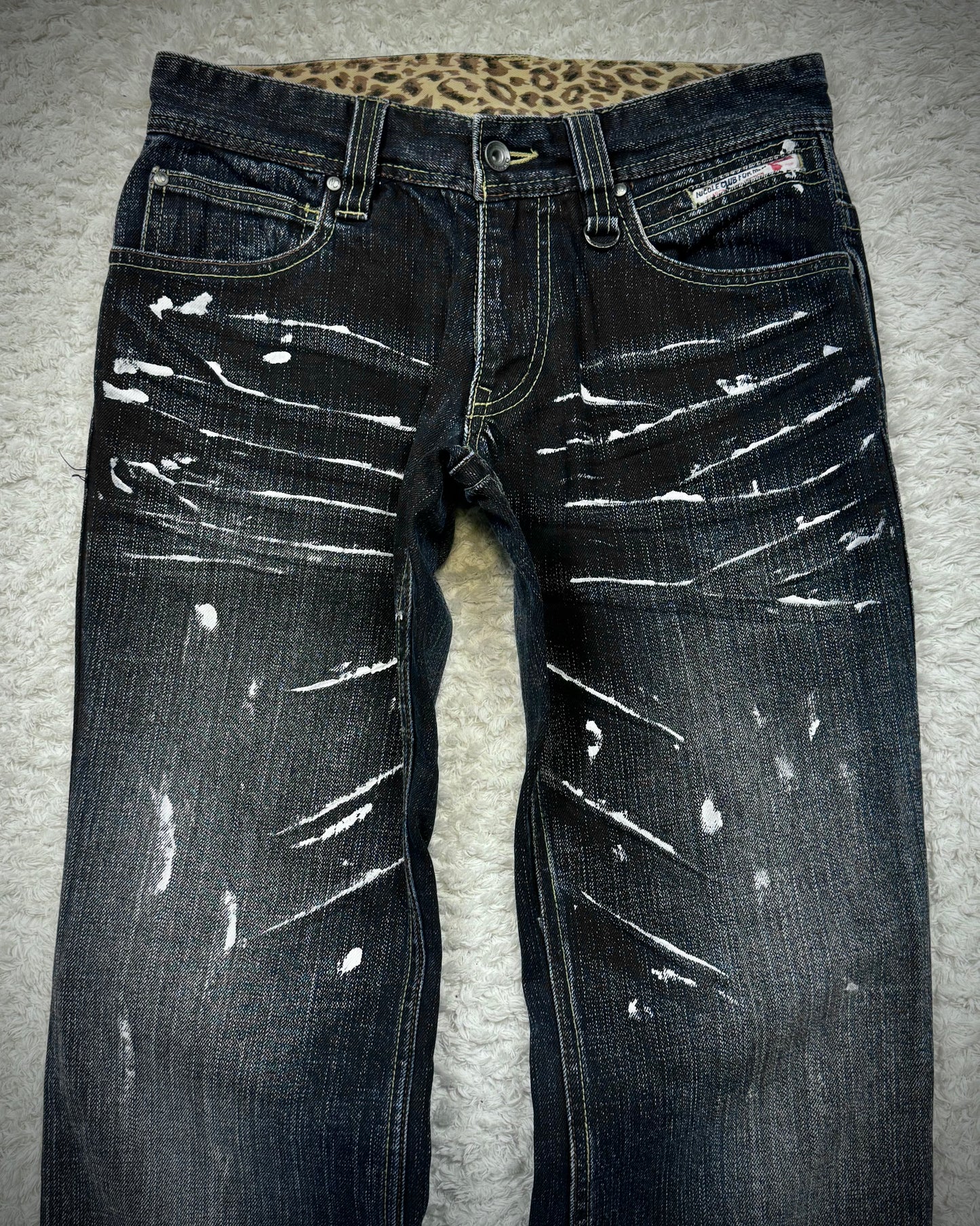 Nicole Club Clawmarks Coated Bootcut Jeans