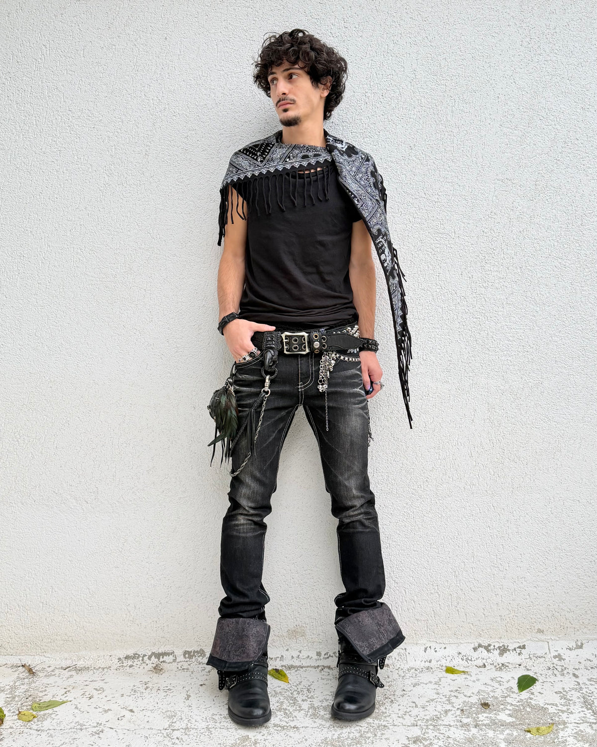 Xfrm Clawmarks Studded Skinny Jeans