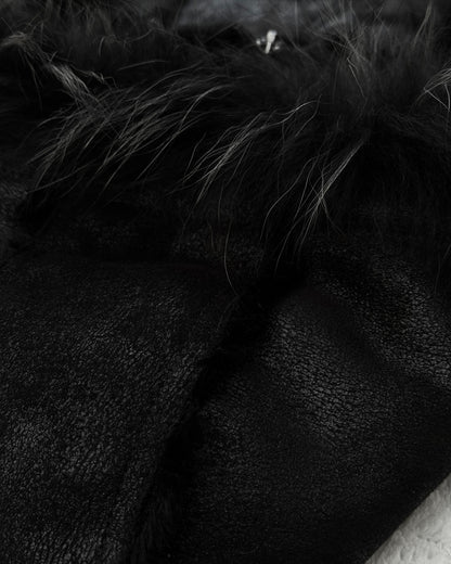Fuga Textured Raccoon Fur Parka