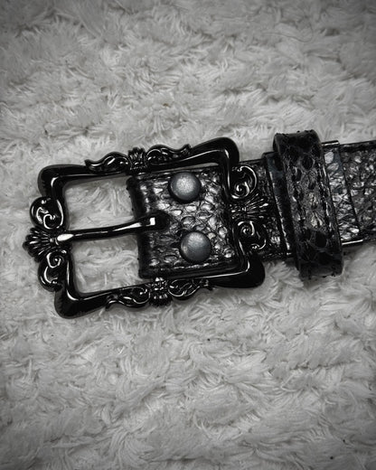 Diavlo Python Victorian Buckle Belt