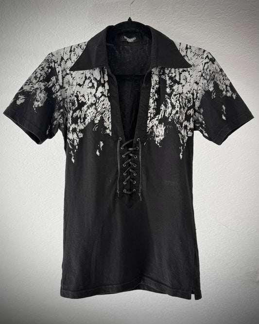 Tornado Mart Lace Up Metallic Wildlife T-Shirt