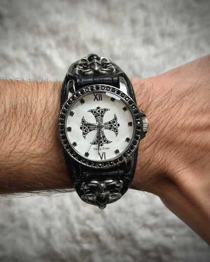 Deep Zone Onyx Cross Ornament Watch