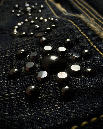 Levi’s 507 Mud Whisker Washed Studded Bootcut Jeans