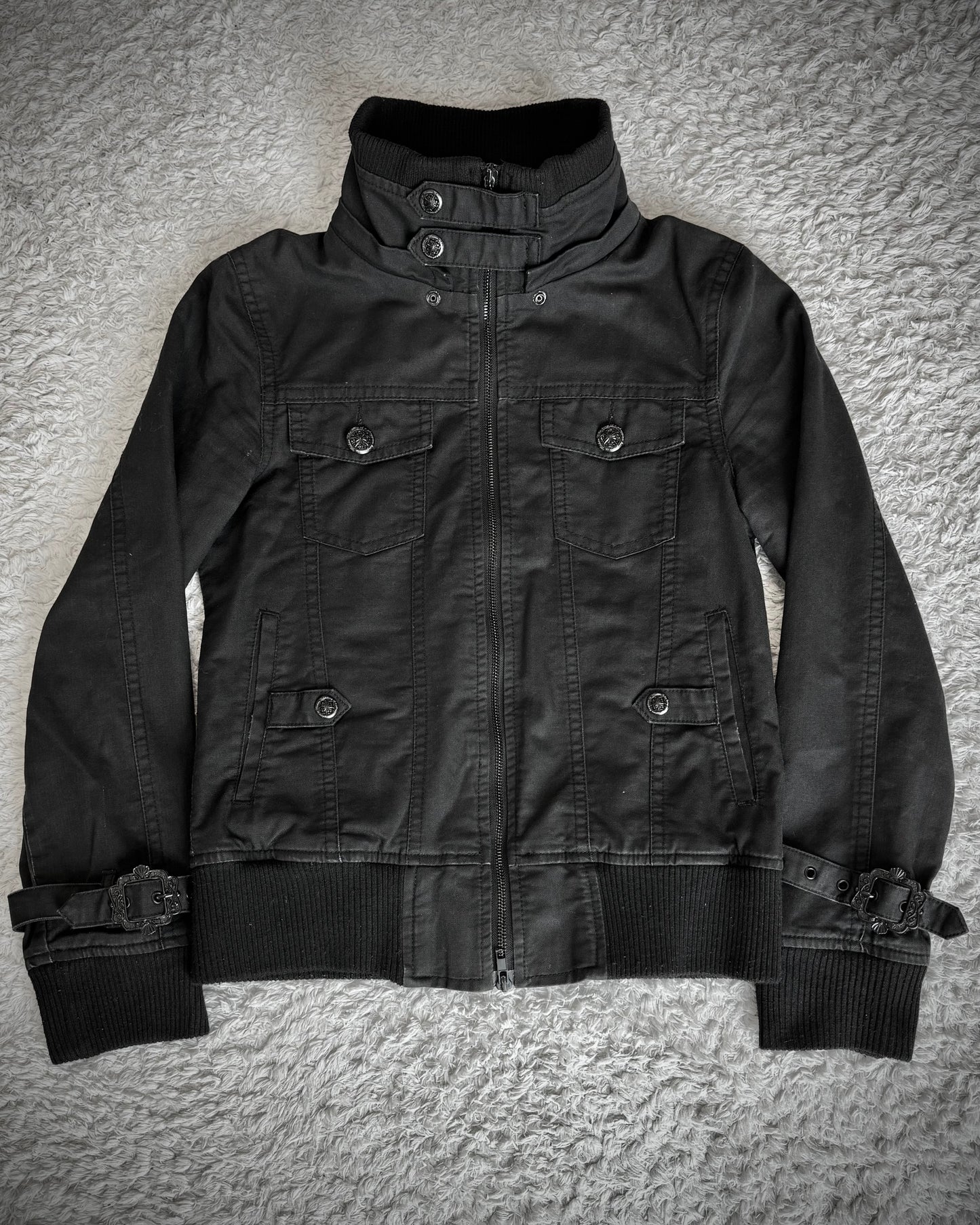 Midas Ornate Hardware Military Jacket