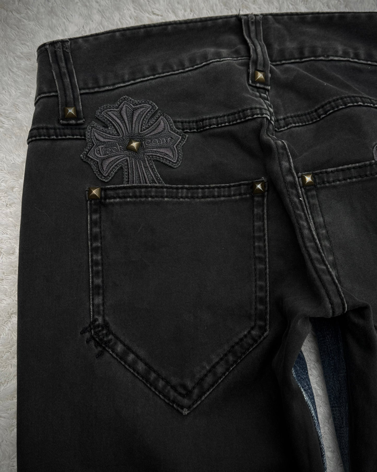Cook Jeans Two Tone Split Studded Denim