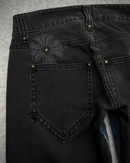 Cook Jeans Two Tone Split Studded Denim