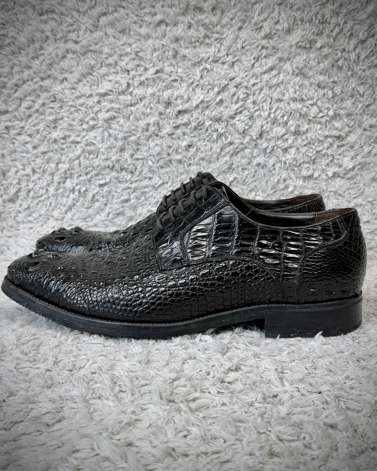 Boss Sunwen Depth Sculpted Crocodile Leather Dress Boots