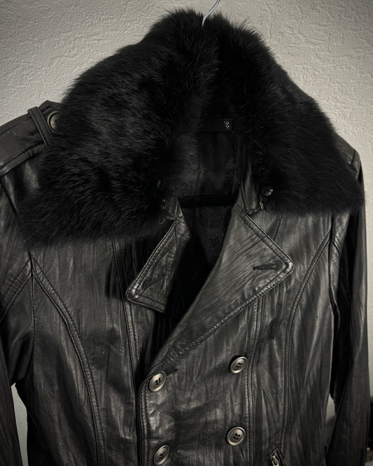 Fuga Fur Napoleon Leather Jacket
