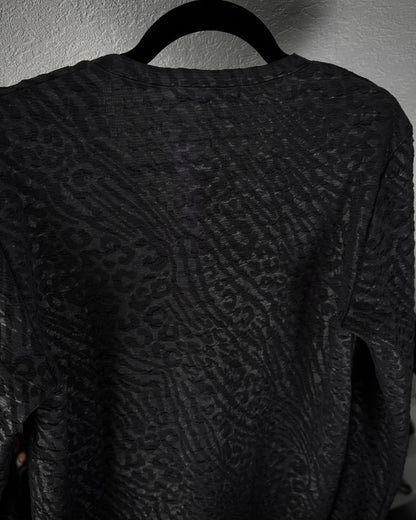 Tornado Mart Leopard Zebra Pattern Longsleeve