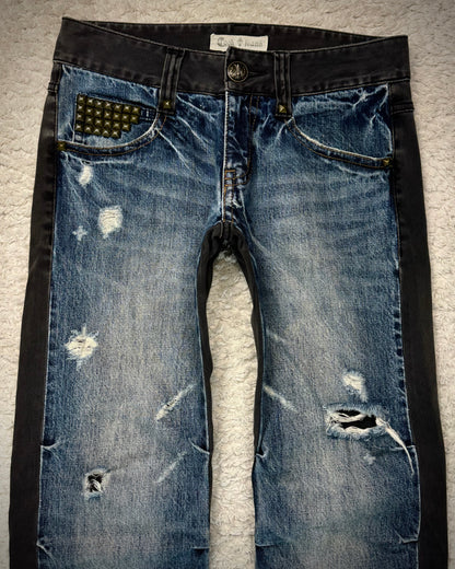 Cook Jeans Two Tone Hybrid Studded Denim
