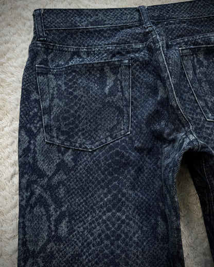 Mossimo Python Pattern Flared Jeans