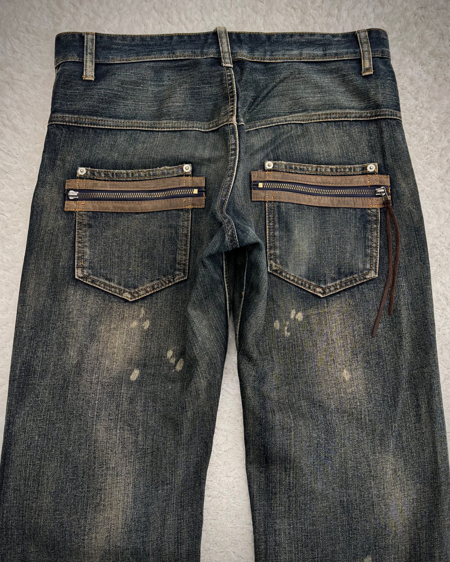 BreatheMint Mud Washed Vintage Constructed Denim