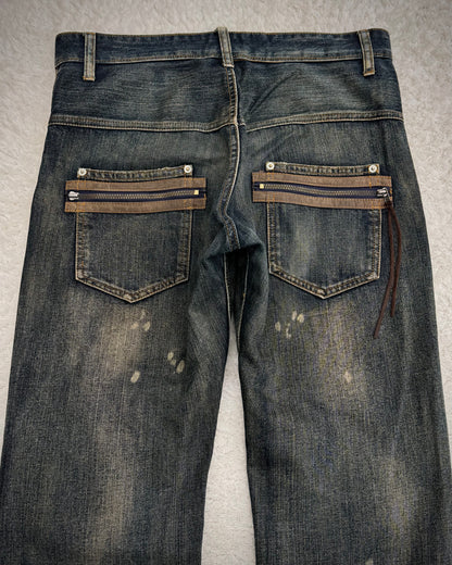 BreatheMint Mud Washed Vintage Constructed Denim