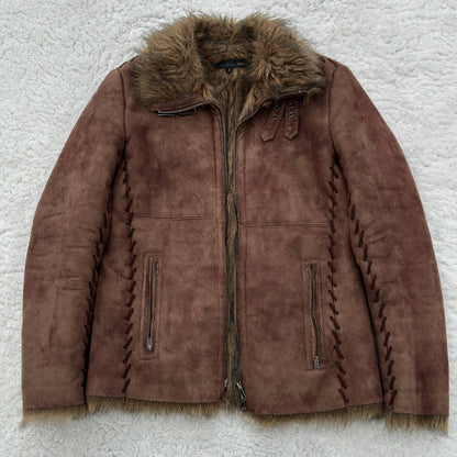 Schlüssel Scar Stitched Fur Jacket