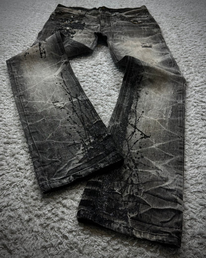 Lowbox Luster Splatter Honeycomb Bootcut Jeans