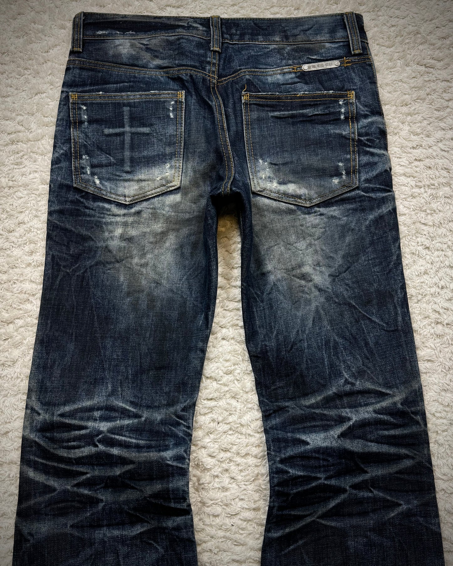 Of The Neige Clawmarks Washed Bootcut Denim