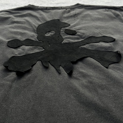 Irish Leather Skull Distressed T-Shirt