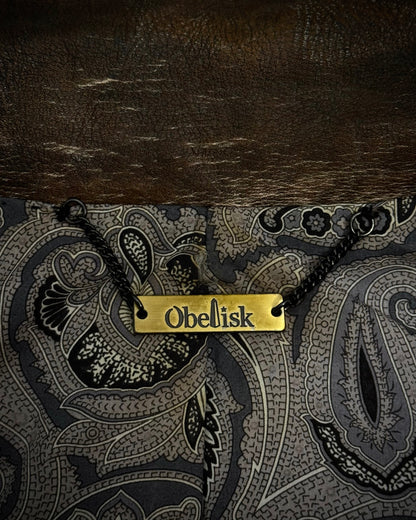 Obelisk Python Skull Leather Jacket