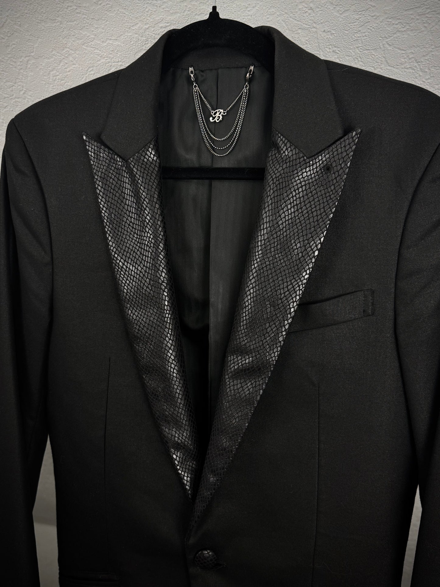 Buffalo Bobs Python Lustered Peaked Blazer