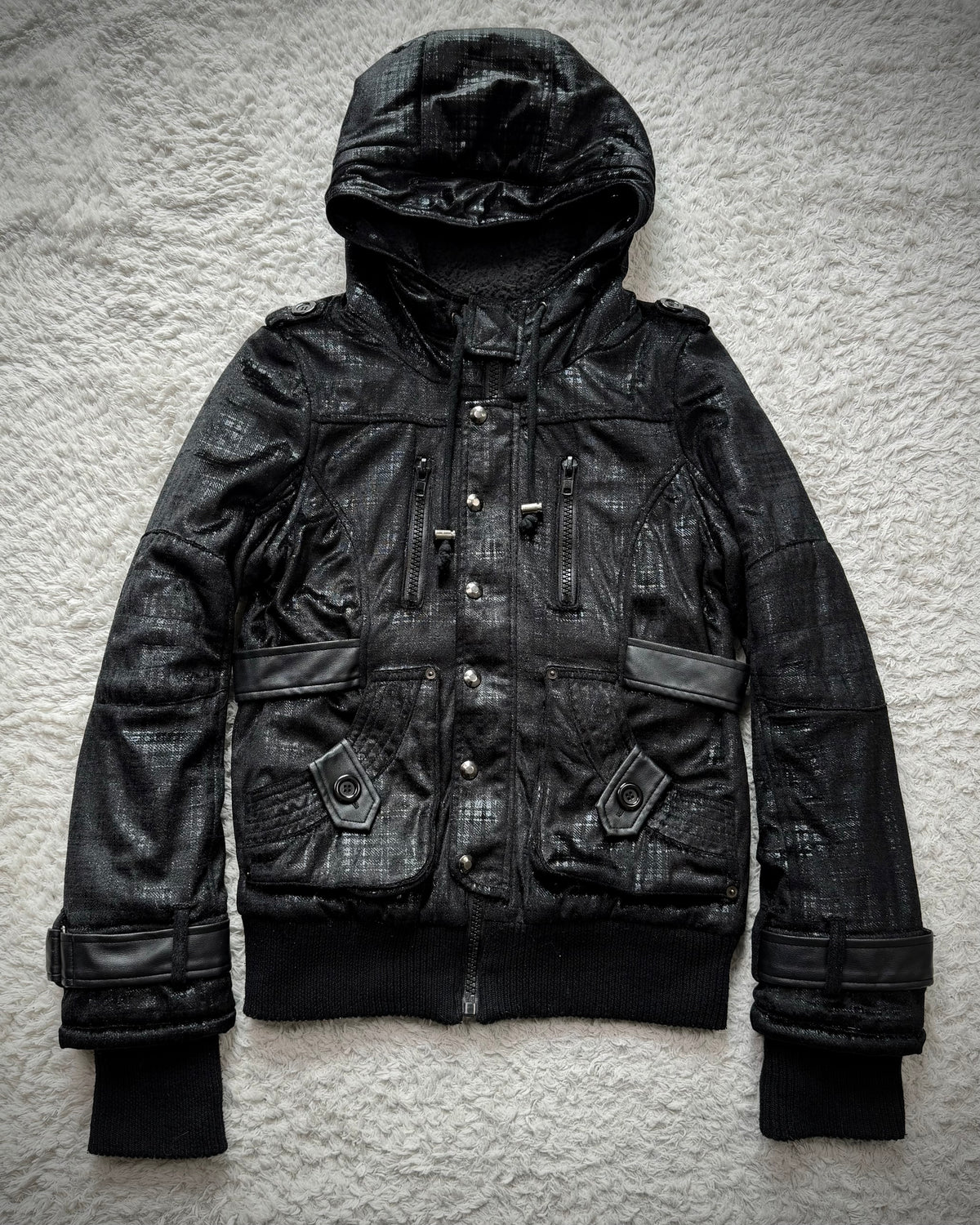 Durer Tartan Luster Hooded Tactical Jacket