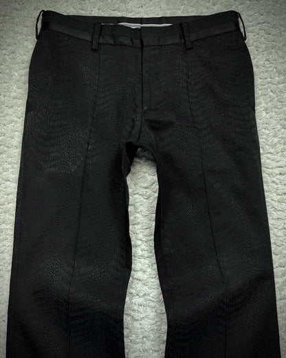 Tornado Mart Python Jacquard Pleated Dress Pants