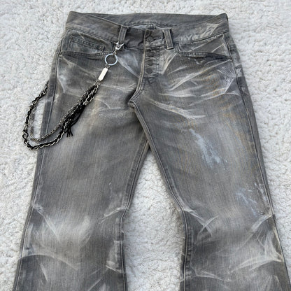 Tornado Mart Sparkle Washed Flared Jeans