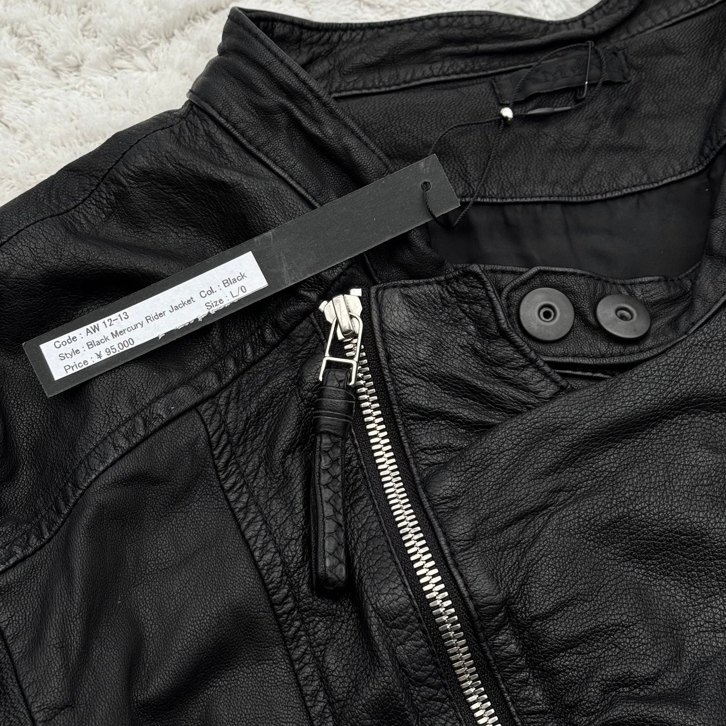 KMRii Pearl Studded Leather Biker Jacket