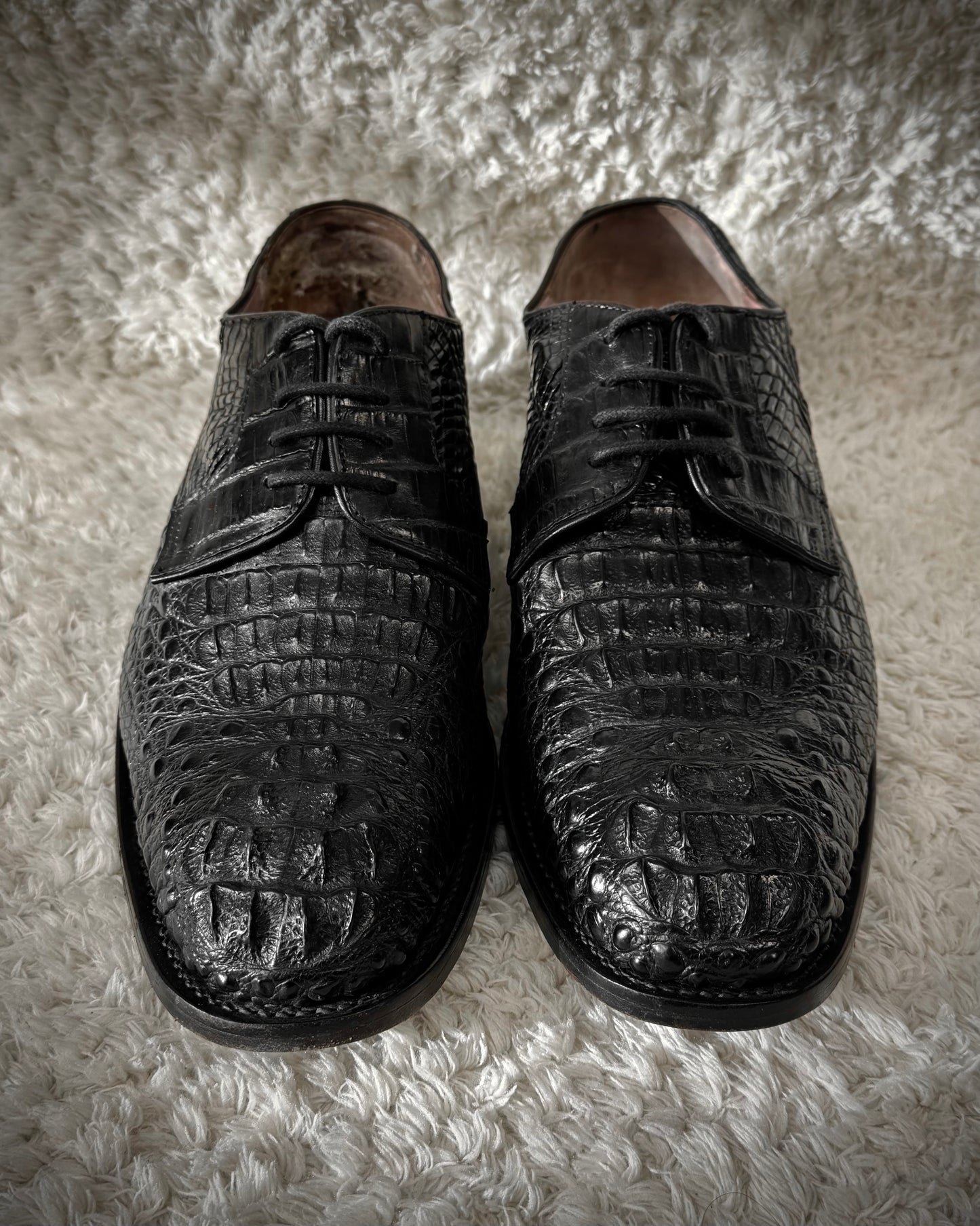 Depth Sculpted Crocodile Leather Boots