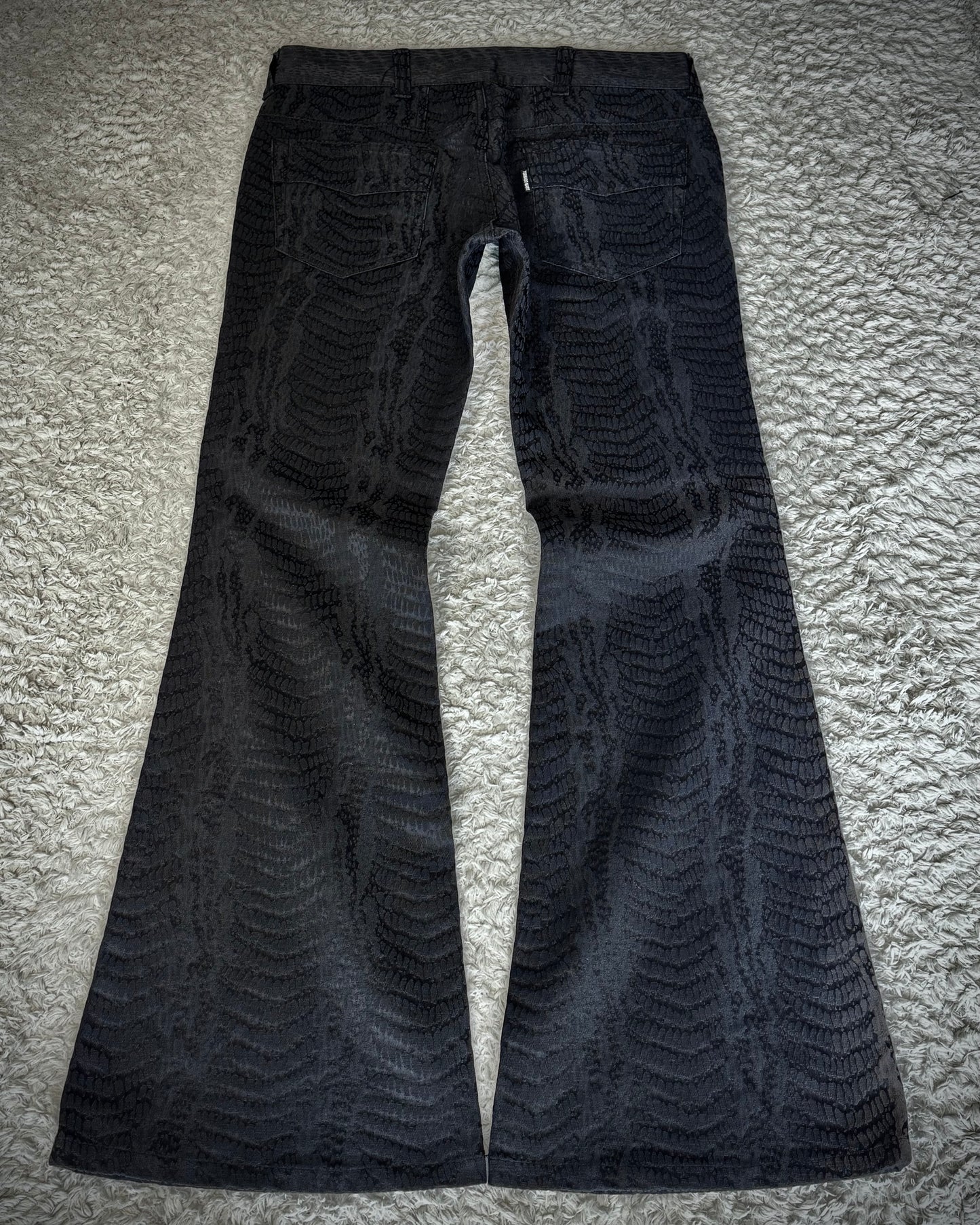 Tornado Mart Python Woven Flared Pants